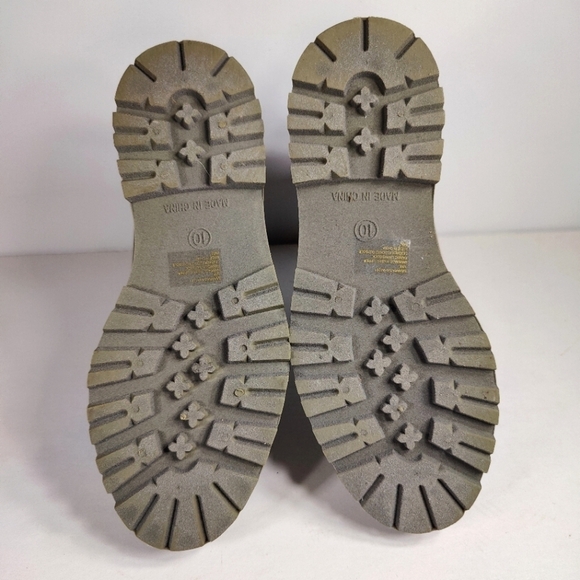 Steve Madden Sahara Rain Boot Platform Olive Green Women's Shoes Size 10 - Picture 8 of 9